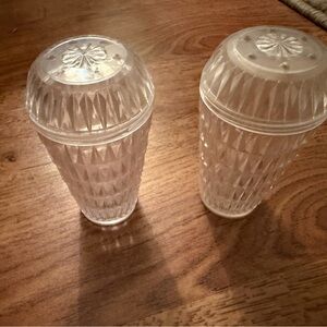 Vintage Clear Glass Shakers